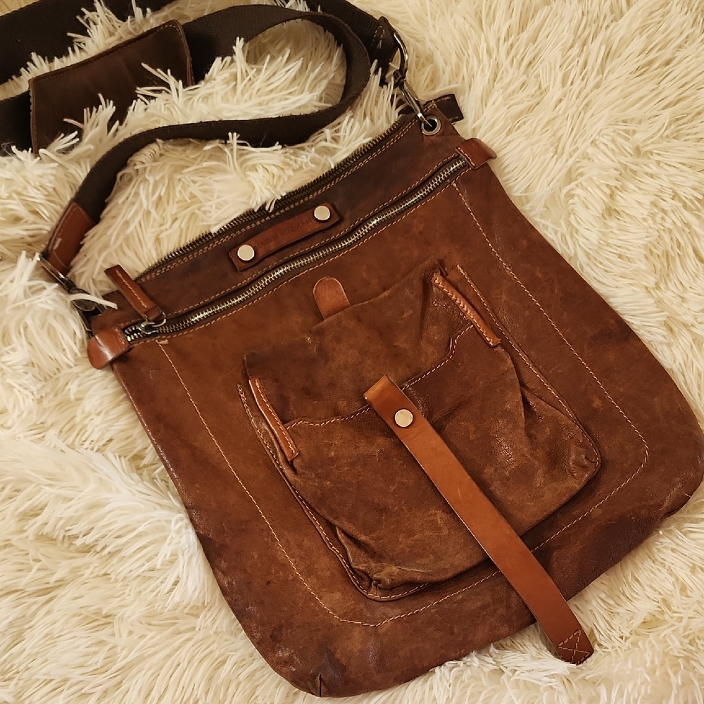 MARCO BUGGIANI Leather Crossbody Bag